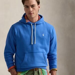 POLO RALPH LAUREN The RL Fleece Hoodie Sweatshirt Men Large Tall Blue Logo